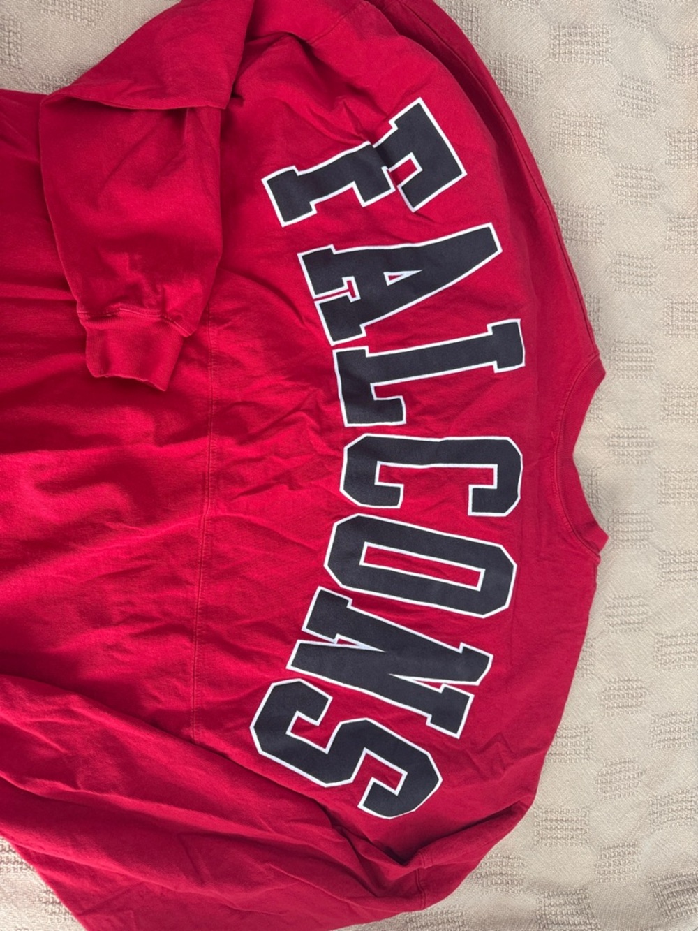 Fanatics Red Lace-Up Falcons Tee